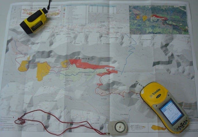 Trabajo técnico de campo: cartografía y GPS